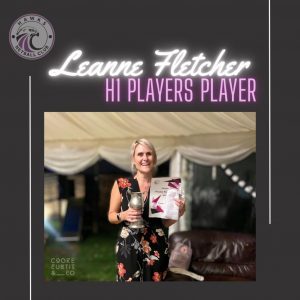 Awards winner – Hawks 1 Players Player – Leanne Fletcher